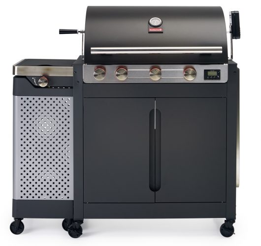 grill gazowy z koszem na butle barbecook quisson,